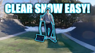 How To Easily Clear Snow From A Skatepark