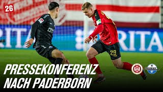 PRESSEKONFERENZ nach SV Wehen Wiesbaden vs. SC Paderborn 07 I 2. Bundesliga I 23. Spieltag