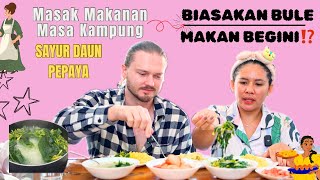 BULE SEMAKIN TERBIASA MAKAN SAYUR INI⁉️KATANYA PAHIT⁉️ #masakanindonesia