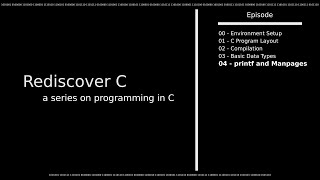 04 - printf and the use of manpages