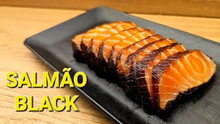 Sashimi de salmão Black muito fácil de fazer. #piracicaba #sushi #piracicabaagora