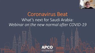 Coronavirus Beat Webinar: What’s Next for Saudi Arabia – April 6, 2020