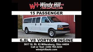 SOLD!!  2019 Chevy Express 15 Passenger, Backup Camera!