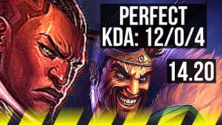 LUCIAN & Nami vs DRAVEN & Thresh (ADC) | 12/0/4, Legendary, Rank 12 Lucian | VN Challenger | 14.20