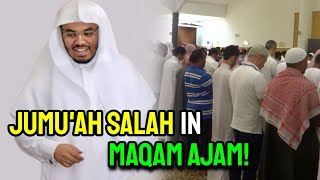 Beautiful Recitation using Maqam Ajam | Jumu'ah Salah | Sheikh Yasser Dossary