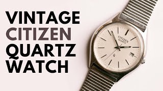 1990s Citizen 3811 398419SMK Quartz Watch | Retro 90s Vintage Citizen Date Quartz Watch