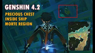 Genshin 4.2 - Precious Chest Inside the Ship Puzzle Morte Region