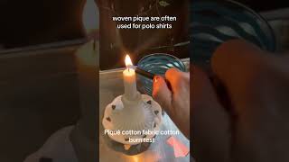 Piqué Cotton Burn Test