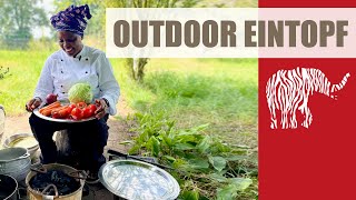 Outdoor Eintopf kochen auf dem Jiko - wie bei Mutter in Kenia