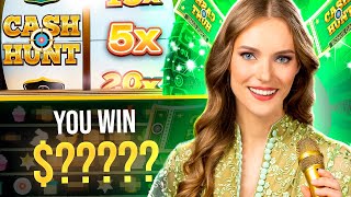 I HIT A 5X CASH HUNT TOP SLOT FOR A NEW RECORD WIN!