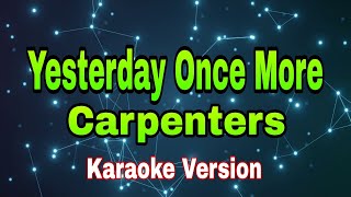 Yesterday Once More - Carpenters/karaoke version #mix #musicvideo