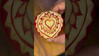 Fruit carving 🍎🍎/ Apple carving #youtubeshorts #art #shorts