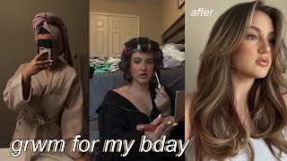 FULL GRWM for a Belated Birthday Dinner! Hair, Body-Care, Makeup, Outfit 🦋 I Loren Goldman