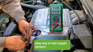 How To Test Oxygen Sensors In The Car With Multimeter, DIY Check 02 Sensors Good Or Bad