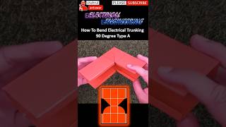 How to bend electrical trunking 90 degree type a #electrical #electricalengineering #electricalwork