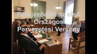 Befejeződött az első Országos Pervezetési Verseny