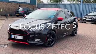 🖤❣️🖤❣️🖤❣️🖤Ford Focus Zetec S 1.5 EcoBoost Black Edition 2️⃣0️⃣1️⃣6️⃣ 1️⃣6️⃣ Brooklands Quality Cars