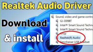 Computer me Realtek audio driver kaise install kare | Realtek audio driver kaise download kare