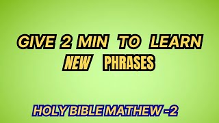 LEARN  NEW PHRASES /Level up your English PHRASES Quick Tamil Bible study Genesis 2/ who is God