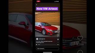 The new VW Arteon what do you think of the new Arteon ? #shorts #shortvideo #vwarteon