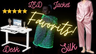 Valentine's Day Gift Ideas & Favorites! FlexiSpot Desk, Meteorish Jacket,  MOMMESILK Silk