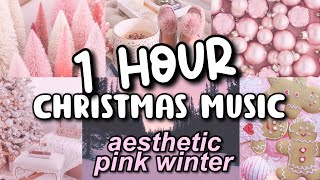 1 HOUR Aesthetic Christmas music 2020 | Pink Winter Photo Wallpapers