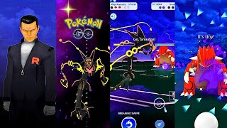 Defeating Giovanni with One MEGA RAYQUAZA  and Catching SHADOW GROUDON in Pokémon Go