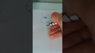 Simple cat drawing tutorial👍|#draw #cats #shorts