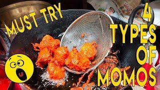 different types of momos in thane | street food in thane | evening street food at vasant vihar thane