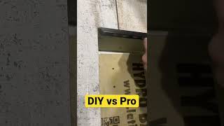 Two ways to install metal trim for your niche tile. #diy #youtubeshorts #diyshorts