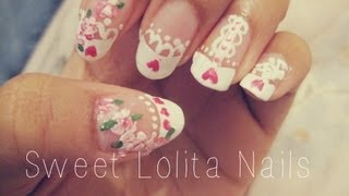 DIY Sweet Lolita nails