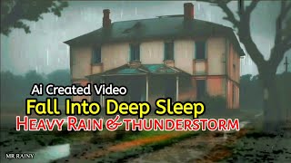 Fall Into Deep Sleep Immediately with Heavy Rain and thunderstorm