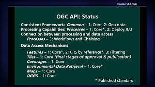 FOSS4G 2022 | Update on Modular OGC API Workflows specifications