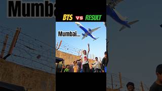 BTS vs RESULT 🔥 | Flight Landing at Mumbai International Airport T2 #rizwanali #shorts #viralshorts