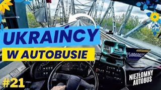 UKRAIŃCY W AUTOBUSIE - PRACA KIEROWCY AUTOBUSU