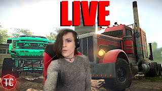 SnowRunner LIVE: NEW TRUCKS, UPDATE & MORE! Bored at Work? Come Hang Out!