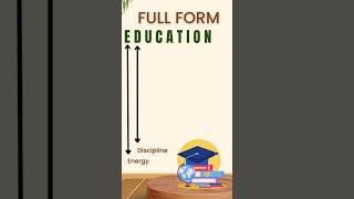 Do You Know the Full Form of EDUCATION? 🤔 #Education #shorts