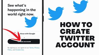 How to open a Twitter account.  in three minutes