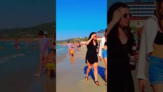 Paradise Unveiled: Embarking on a Beach Street Walk in Izmir Çeşme | 2023 4K Video