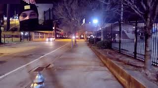 Solo night walking near GSU downtown Atlanta