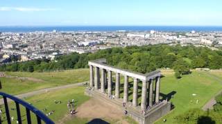 360° View Over Edinburgh, Scotland, From Nelson Monument On Calton Hill