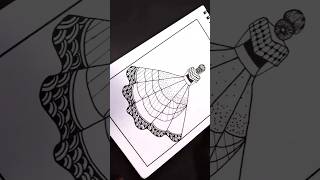 girl mandala drawing | girl mandala art | girl mandala easy | shorts | YouTube shorts