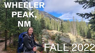 Hiking Wheeler Peak in New Mexico: Fall 2022