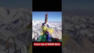 Clear view from top of Mt.Everest| #youtubeshorts #shorts #mteverest