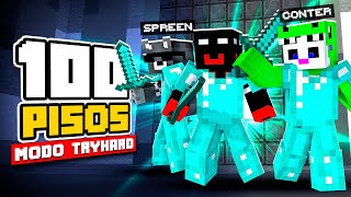 TRYHARDS VS 100 PISOS EN MINECRAFT