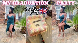 MY GRADUATION PARTY VLOG+A PRODUCTIVE WEEKEND VLOG/CELEBRATING MYSELF.