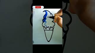 How to draw  ice cream step-by-step #drawing #art #shorts