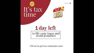 It's tax time- File your extension now  📑