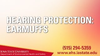 Hearing Protection: Earmuffs