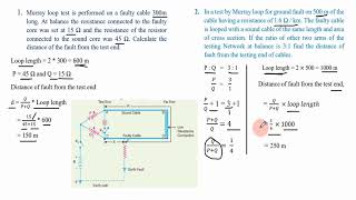 9. Murray Loop Test important Math Solution।। আন্ডারগ্রাউন্ড ক্যাবল এর ফল্ট লোকেশন নির্ণয় ।।